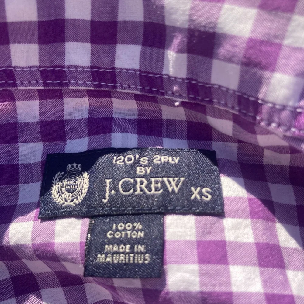 J. Crew cotton checkered shirt